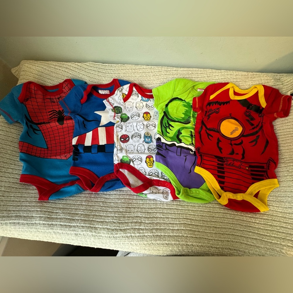 Marvel onesies